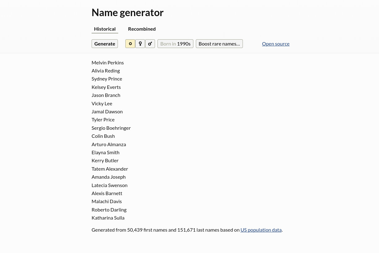 Name generator